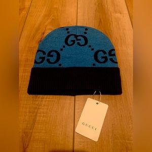 NWT Gucci GG Knit Beanie Genuine
